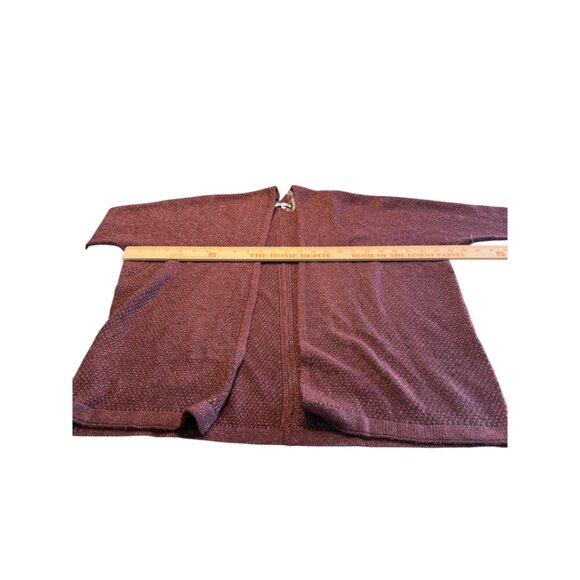 Stitch Fix Pink Clover Open Front Mauve Cardigan Size Medium Petite - Picture 3 of 7